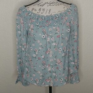 Wild Blue x Sadie Robertson Floral Top Size M Boho Hippie